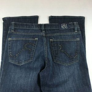Rock & Republic Kasandra Bootcut Jeans Size 12 Dark Wash